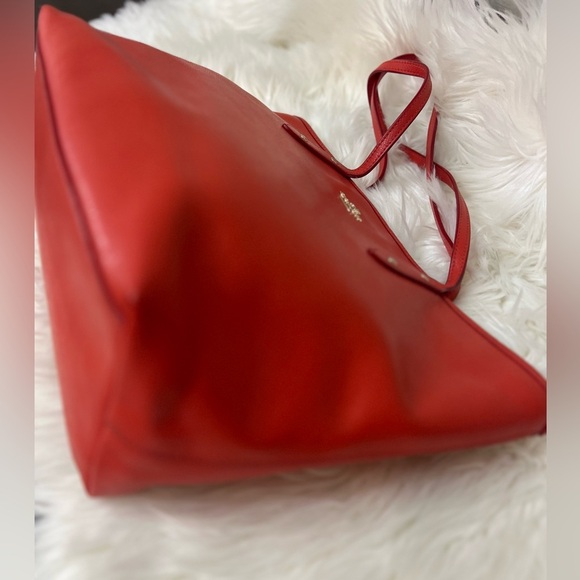 Coach #F37785 Vibrant Red Tote Bag - Picture 11 of 13